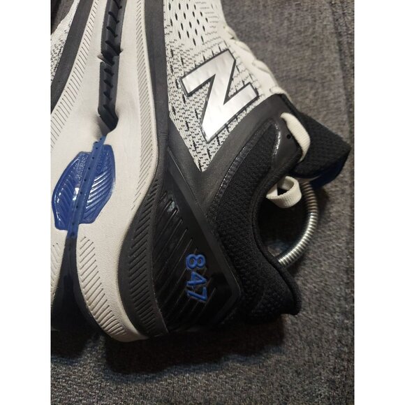 NEW BALANCE 847 V4 MENS SIZE 9 WHITE/Black MESH WALKING SNEAKER SHOE - Picture 6 of 9